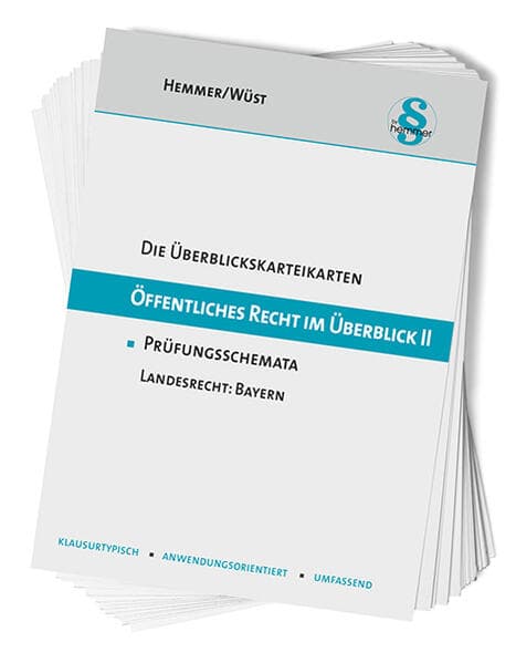 Die Überblickskarteikarten Öffentliches Recht im Überblick II