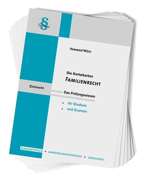 Die Karteikarten Familienrecht