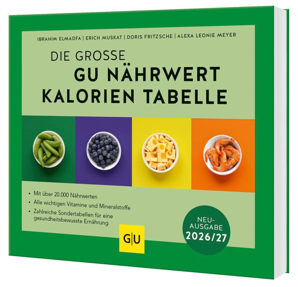 Die große GU Nährwert-Kalorien-Tabelle 2026/27