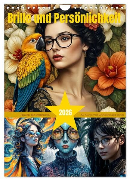Brille und Persönlichkeit (Wandkalender 2026 DIN A4 hoch), CALVENDO Monatskalender
