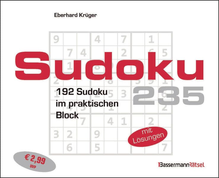 Sudokublock 235 (5 Exemplare à 2,99 EUR)