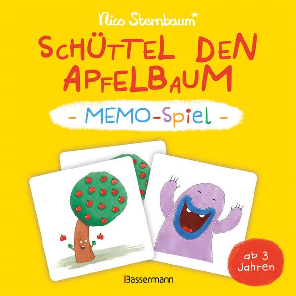 Schüttel den Apfelbaum - Memo-Spiel mit 40 Spielkarten im Karton. Ab 3 Jahren