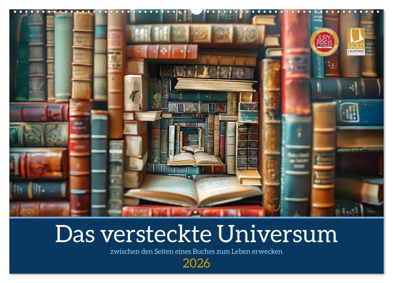 Das versteckte Universum (Wandkalender 2026 DIN A2 quer), CALVENDO Monatskalender