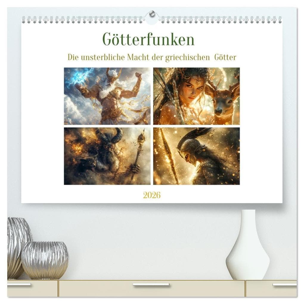 Götterfunken (hochwertiger Premium Wandkalender 2026 DIN A2 quer), Kunstdruck in Hochglanz