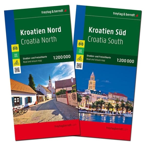 freytag & berndt Straßenkarte Kroatien Set 1:200.000