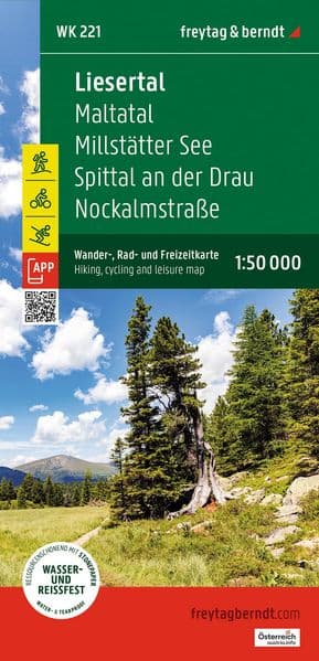 Liesertal, Wander-, Rad- und Freizeitkarte 1:50.000, freytag & berndt, WK 221