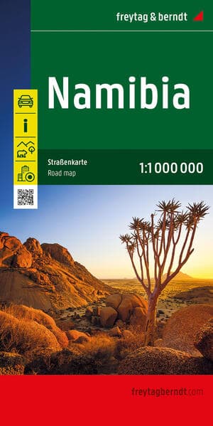 Namibia, Straßenkarte 1:1.000.000, freytag & berndt
