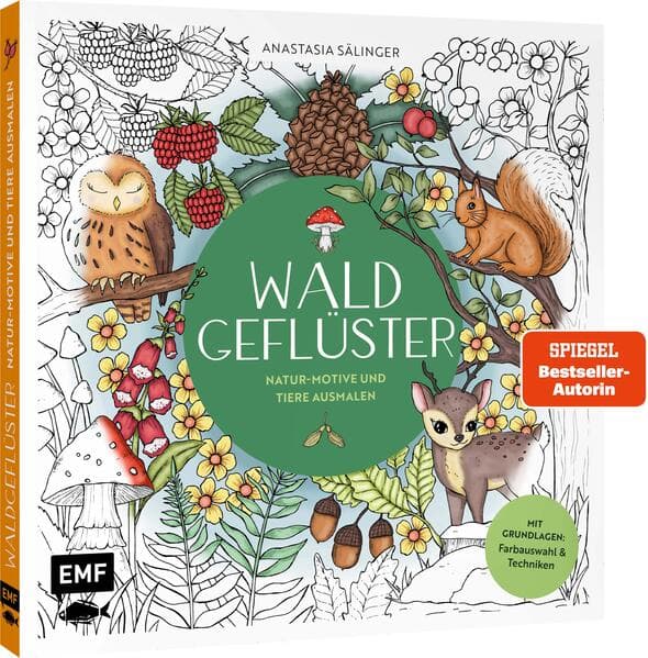 Waldgeflüster - Natur-Motive und Tiere ausmalen
