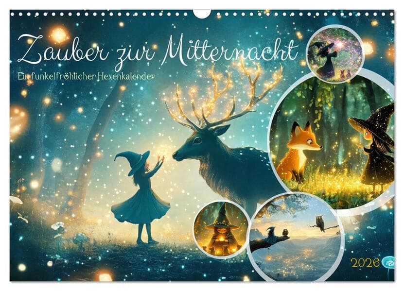 Zauber zur Mitternacht (Wandkalender 2026 DIN A3 quer), CALVENDO Monatskalender