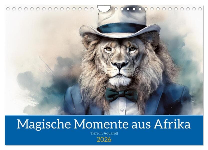 Magische Momente aus Afrika (Wandkalender 2026 DIN A4 quer), CALVENDO Monatskalender