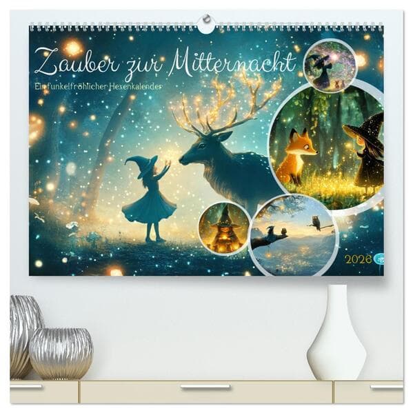 Zauber zur Mitternacht (hochwertiger Premium Wandkalender 2026 DIN A2 quer), Kunstdruck in Hochglanz