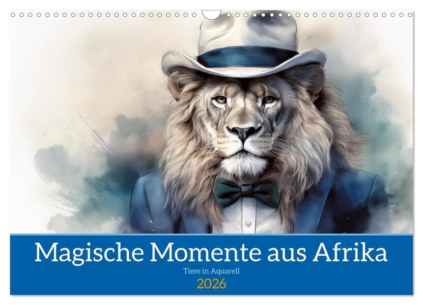 Magische Momente aus Afrika (Wandkalender 2026 DIN A3 quer), CALVENDO Monatskalender