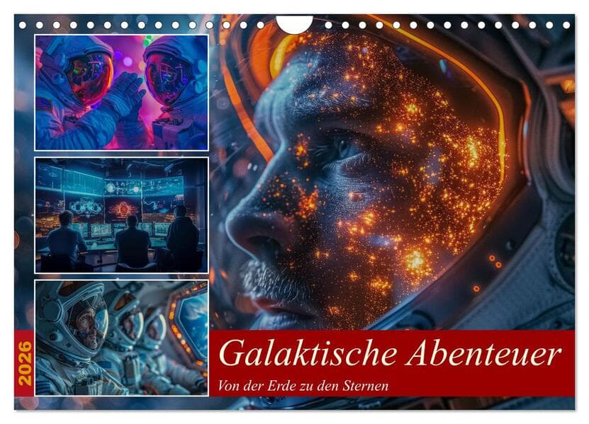 Galaktische Abenteuer (Wandkalender 2026 DIN A4 quer), CALVENDO Monatskalender
