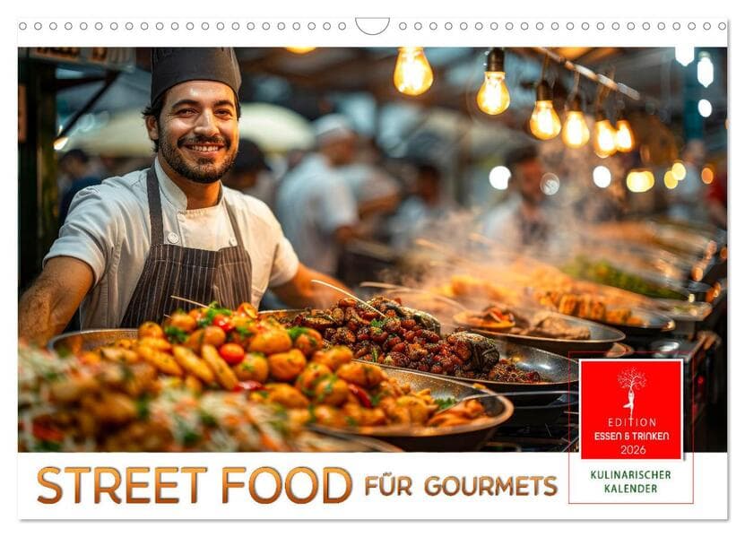 Street Food für Gourmets (Wandkalender 2026 DIN A3 quer), CALVENDO Monatskalender