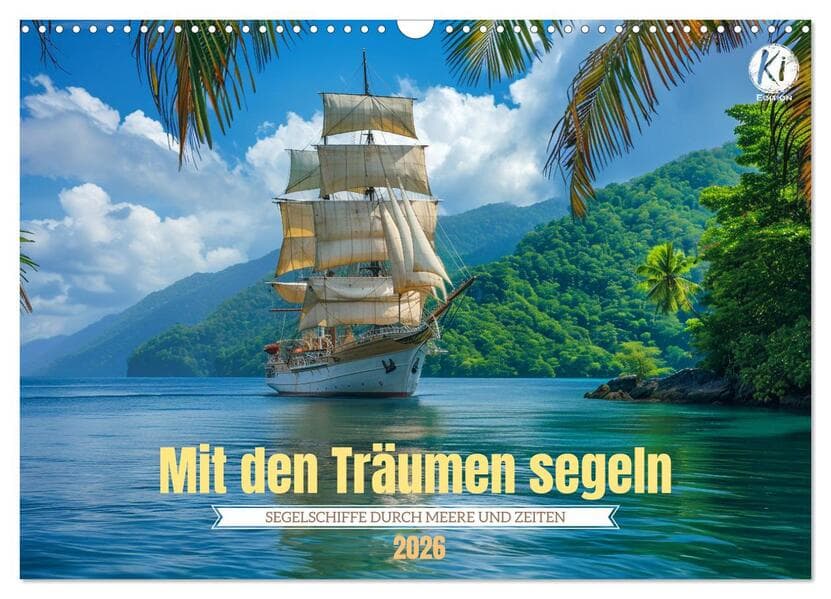 Mit den Träumen segeln (Wandkalender 2026 DIN A3 quer), CALVENDO Monatskalender