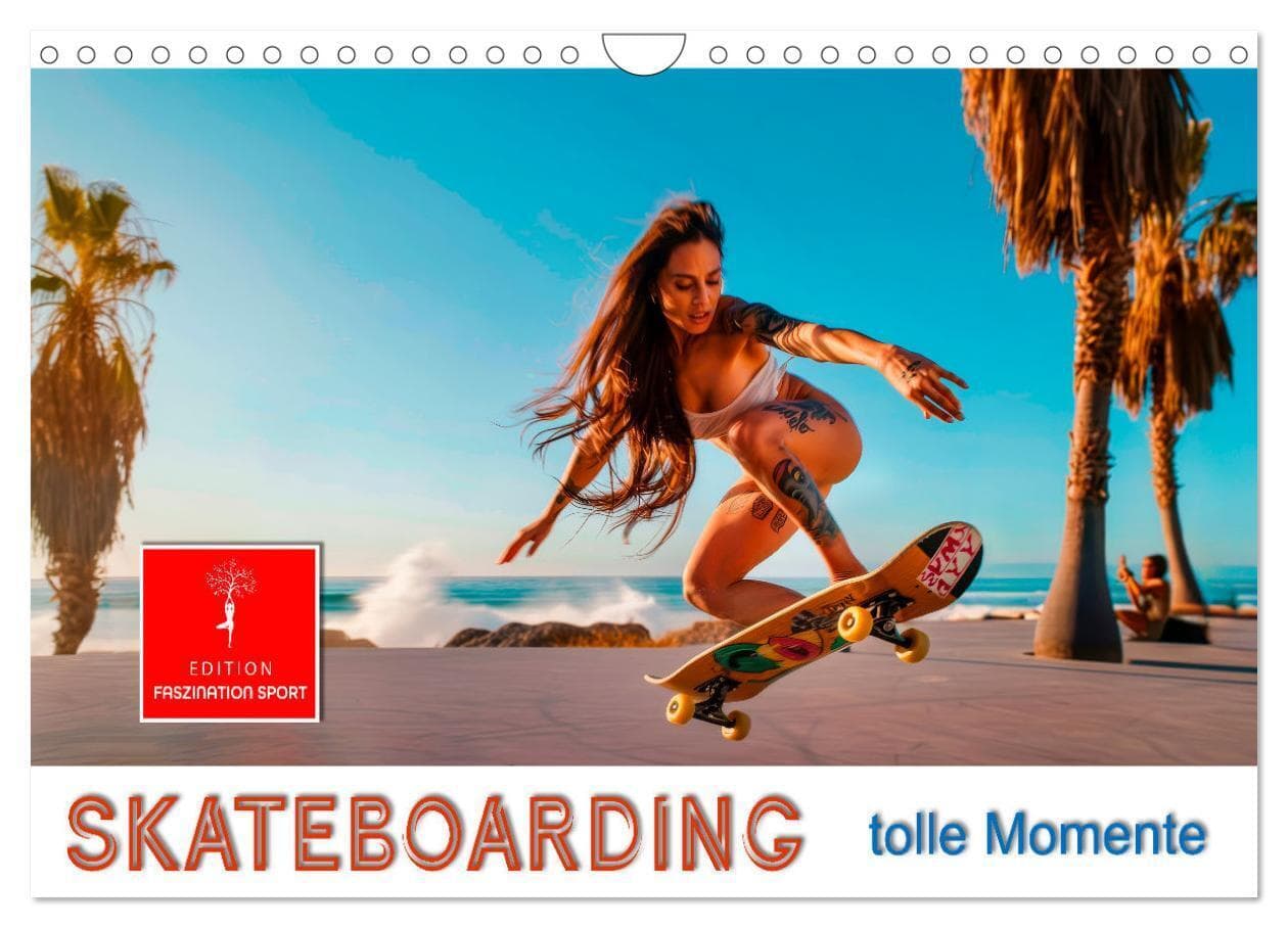 Skateboarding - tolle Momente (Wandkalender 2026 DIN A4 quer), CALVENDO Monatskalender