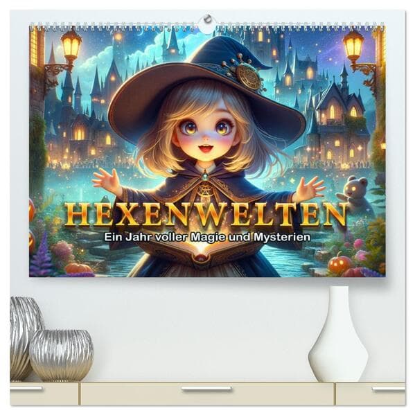 Hexenwelten: Ein Jahr voller Magie und Mysterien (hochwertiger Premium Wandkalender 2026 DIN A2 quer), Kunstdruck in Hochglanz