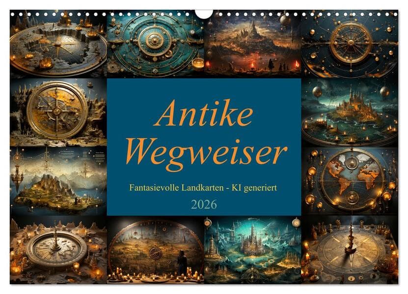 Antike Wegweiser (Wandkalender 2026 DIN A3 quer), CALVENDO Monatskalender