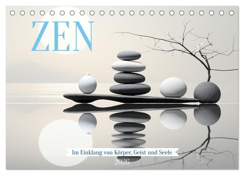 Zen (Tischkalender 2026 DIN A5 quer), CALVENDO Monatskalender