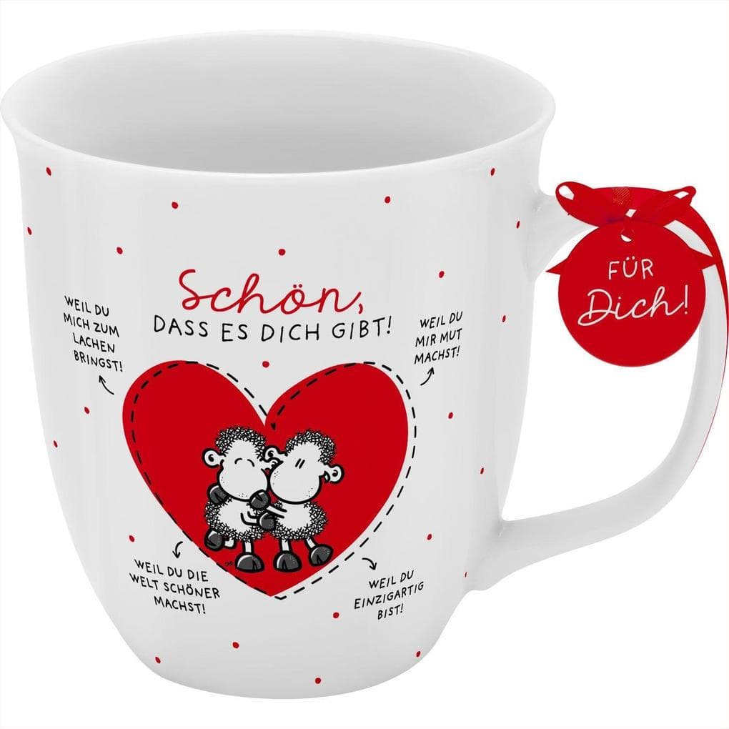Tasse "Schön, dass es dich gibt! Weil du........!"
