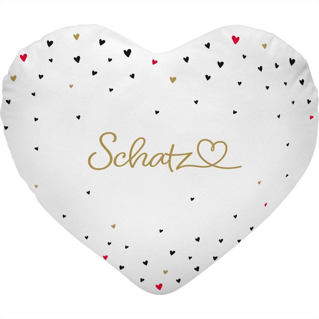 Plüschkissen mit Motiv "Schatz"