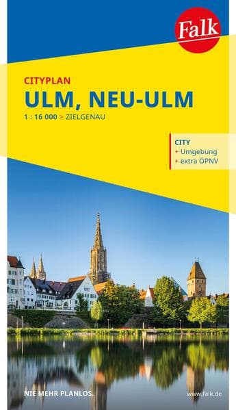Falk Cityplan Ulm, Neu-Ulm 1:16.000