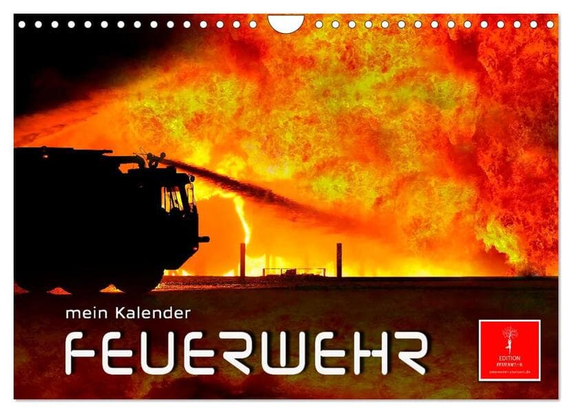 Feuerwehr - mein Kalender (Wandkalender 2026 DIN A4 quer), CALVENDO Monatskalender