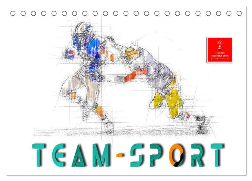 Team-Sport (Tischkalender 2026 DIN A5 quer), CALVENDO Monatskalender