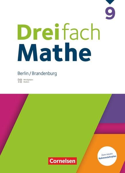 Dreifach Mathe 9. Schuljahr - Berlin und Brandenburg - Schulbuch mit digitalen Hilfen, Erklärfilmen und Wortvertonungen