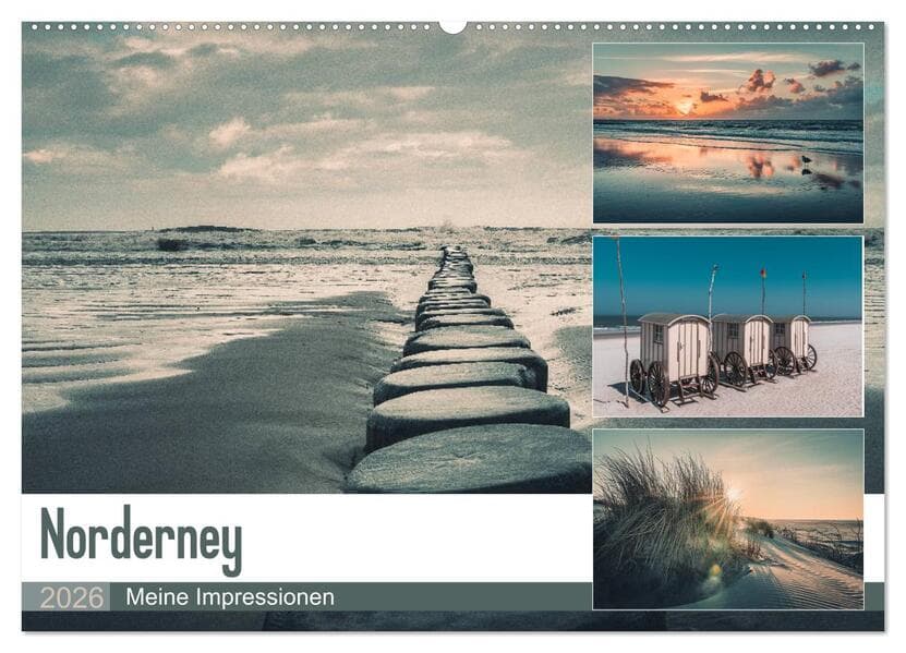 Mein Jahr auf Norderney (Wandkalender 2026 DIN A2 quer), CALVENDO Monatskalender