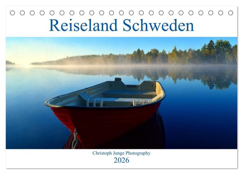 Reiseland Schweden (Tischkalender 2026 DIN A5 quer), CALVENDO Monatskalender