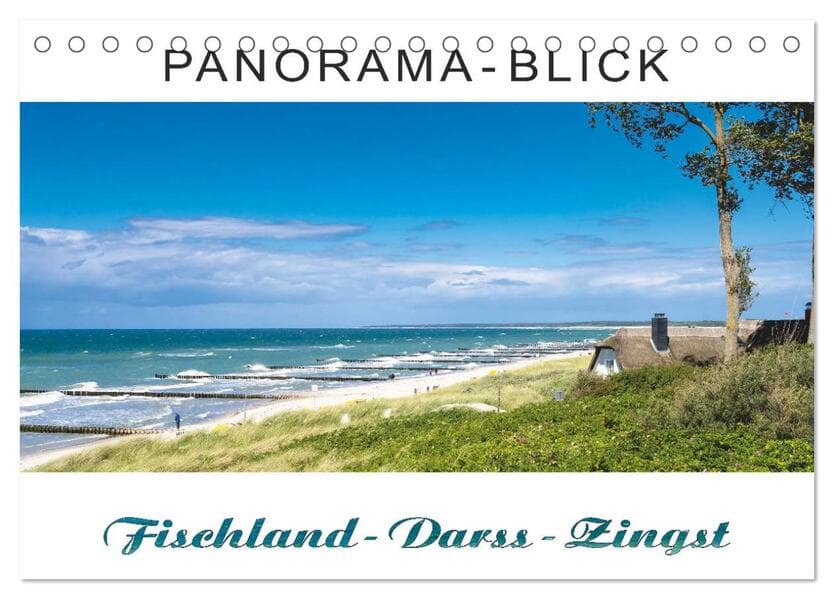 Panorama-Blick Fischland-Darss-Zingst (Tischkalender 2026 DIN A5 quer), CALVENDO Monatskalender