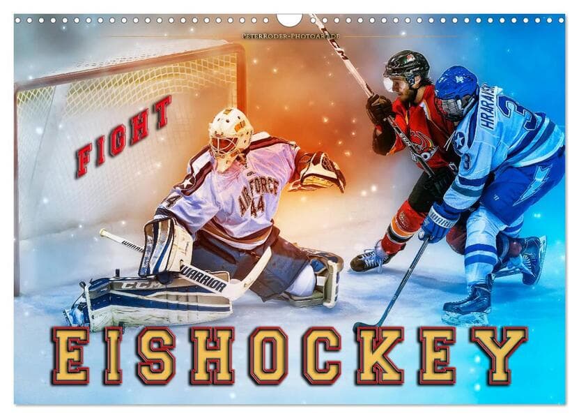 Eishockey - Fight (Wandkalender 2026 DIN A3 quer), CALVENDO Monatskalender