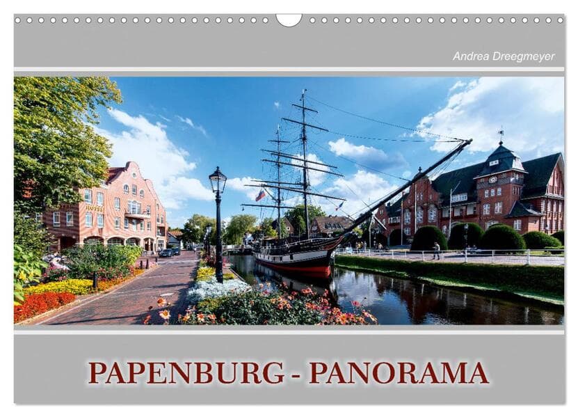 Papenburg-Panorama (Wandkalender 2026 DIN A3 quer), CALVENDO Monatskalender