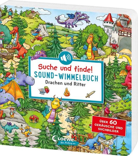 Suche und finde! Sound-Wimmelbuch - Drachen und Ritter