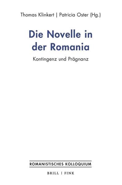 Die Novelle in der Romania