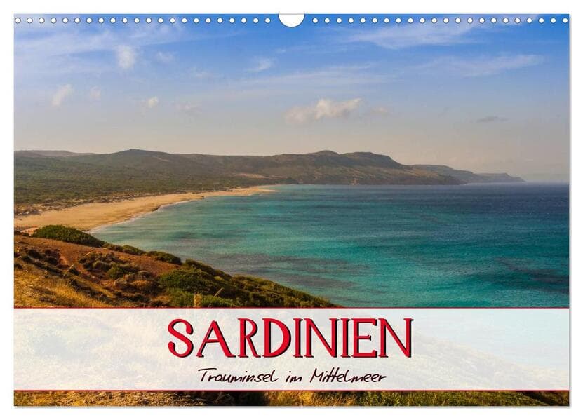 Sardinien Panoramakalender / CH-Version (Wandkalender 2026 DIN A3 quer), CALVENDO Monatskalender