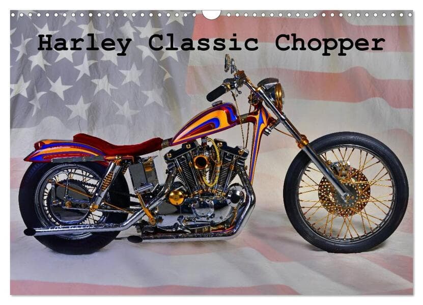 Harley Classic Chopper (Wandkalender 2026 DIN A3 quer), CALVENDO Monatskalender