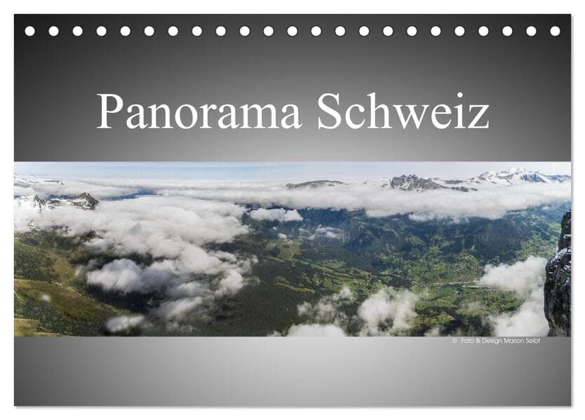 Panorama Schweiz (Tischkalender 2026 DIN A5 quer), CALVENDO Monatskalender
