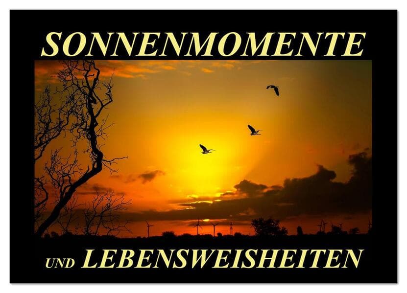 Sonnenmomente und Lebensweisheiten (Wandkalender 2026 DIN A3 quer), CALVENDO Monatskalender