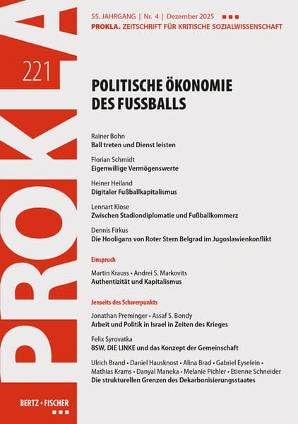 Politische Ökonomie des Fußballs