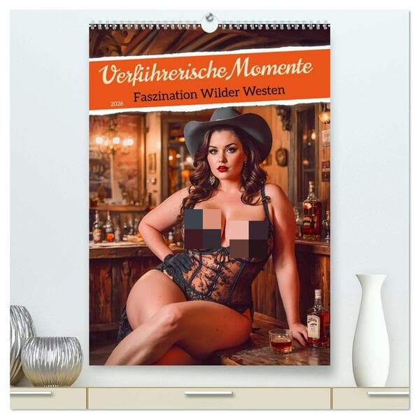 Verführerische Momente - Faszination Wilder Westen (hochwertiger Premium Wandkalender 2026 DIN A2 hoch), Kunstdruck in Hochglanz