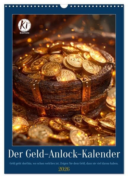 Der Geld-Anlock-Kalender (Wandkalender 2026 DIN A3 hoch), CALVENDO Monatskalender