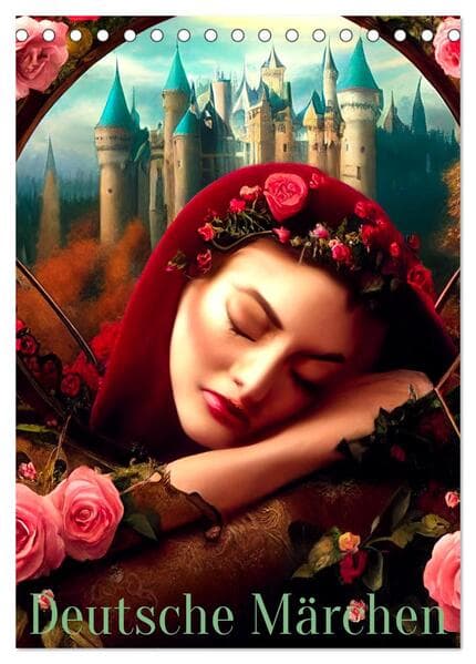 Deutsche Märchen (Tischkalender 2026 DIN A5 hoch), CALVENDO Monatskalender