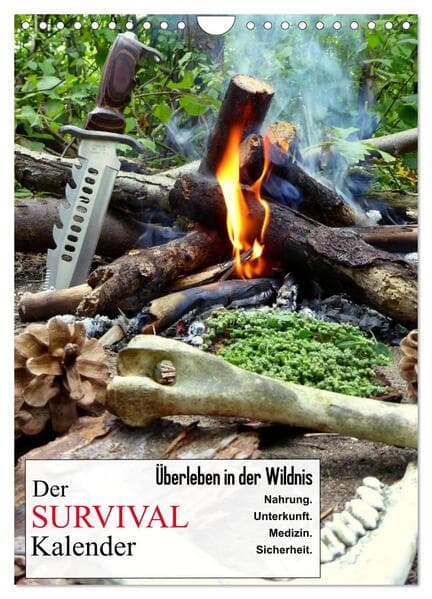 Der Survival-Kalender (Wandkalender 2026 DIN A4 hoch), CALVENDO Monatskalender