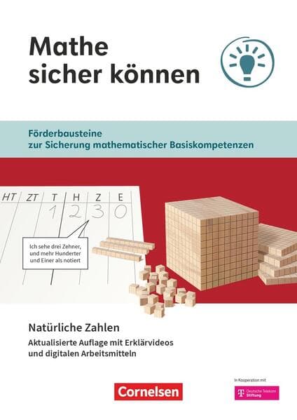 Mathe sicher können 5./6. Schuljahr - Aktualisierte Ausgabe - Natürliche Zahlen - Arbeitsheft mit Medien und Lösungen