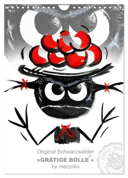 Original Schwarzwälder 'Grätige Bolle' by merzolio (Wandkalender 2026 DIN A4 hoch), CALVENDO Monatskalender