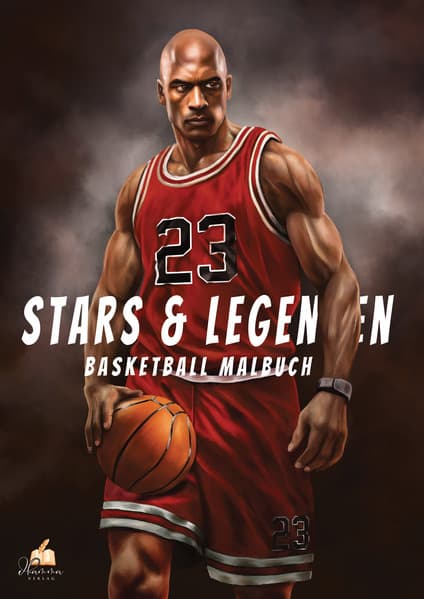 Basketball-Malbuch Stars & Legenden für Kinder ab 8 Jahren, Jugendliche und Erwachsene mit 55 Ausmalmotiven