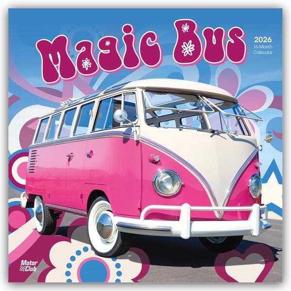 Magic Bus - Magischer Bus 2026 - 16-Monatskalender