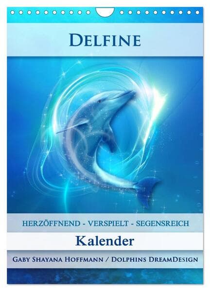 Delfine - Kalender (Wandkalender 2026 DIN A4 hoch), CALVENDO Monatskalender